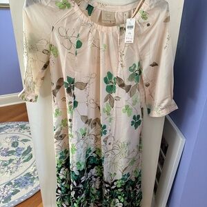 NWT. Vanessa Virginia for Anthropology silk dress. XXS.